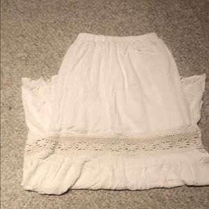 Mossimo Supply Co. White Maxi Skirt
